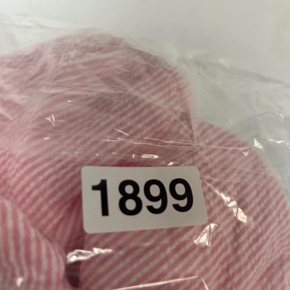 Baby Boden baby toddler GIRL watermelon seersucker outfit bib overalls 18-24 mos - Picture 7 of 8